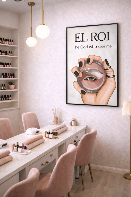 EL ROI – The God Who Sees Me | Faith Art Print