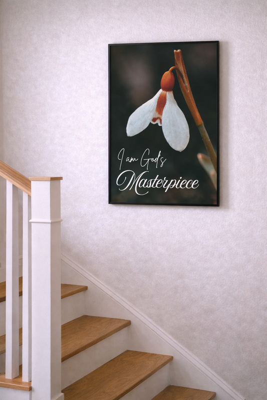 I Am God’s Masterpiece | Faith Wall Art Print