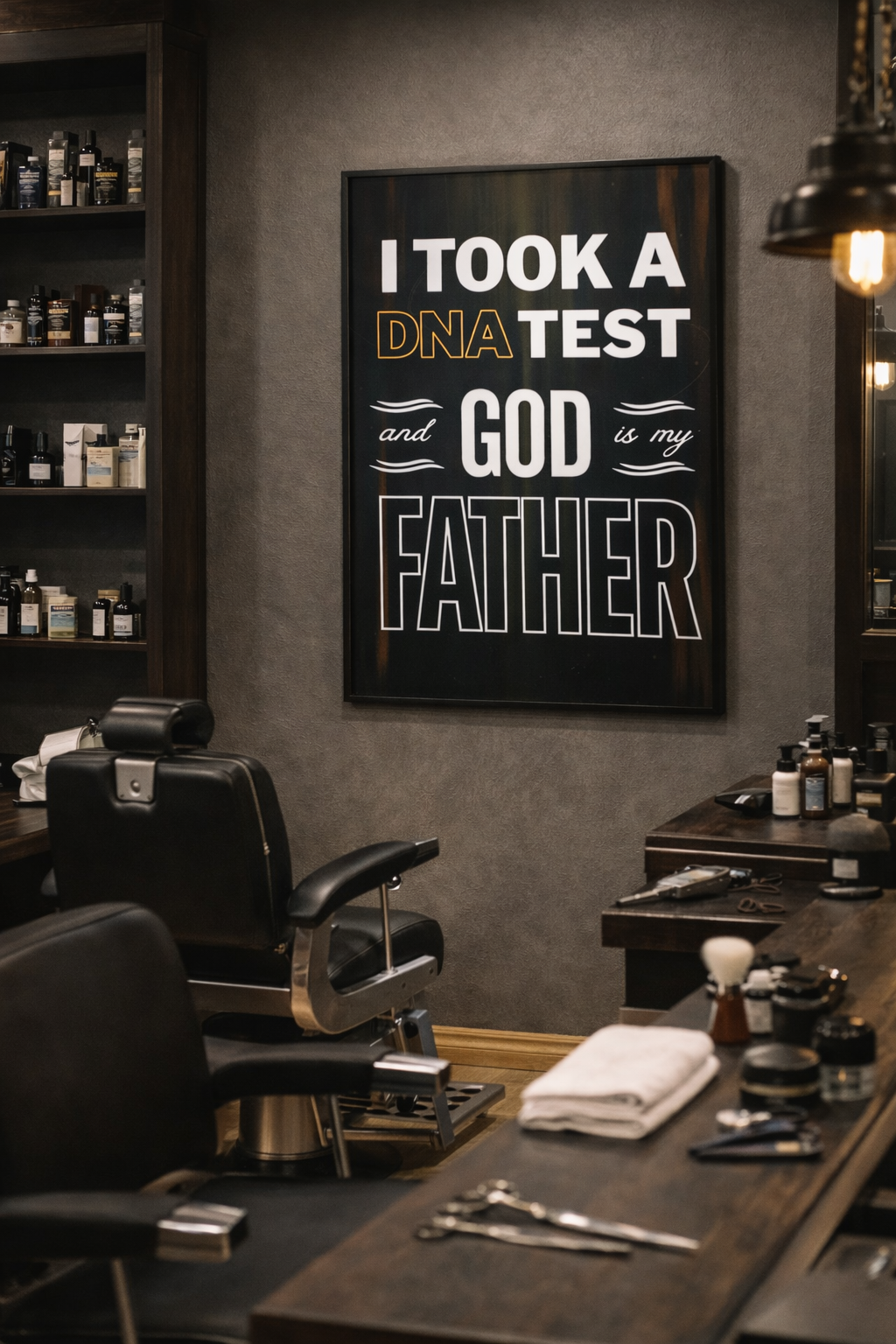 I Took a DNA Test and God Is My Father | Faith Wall Art Print