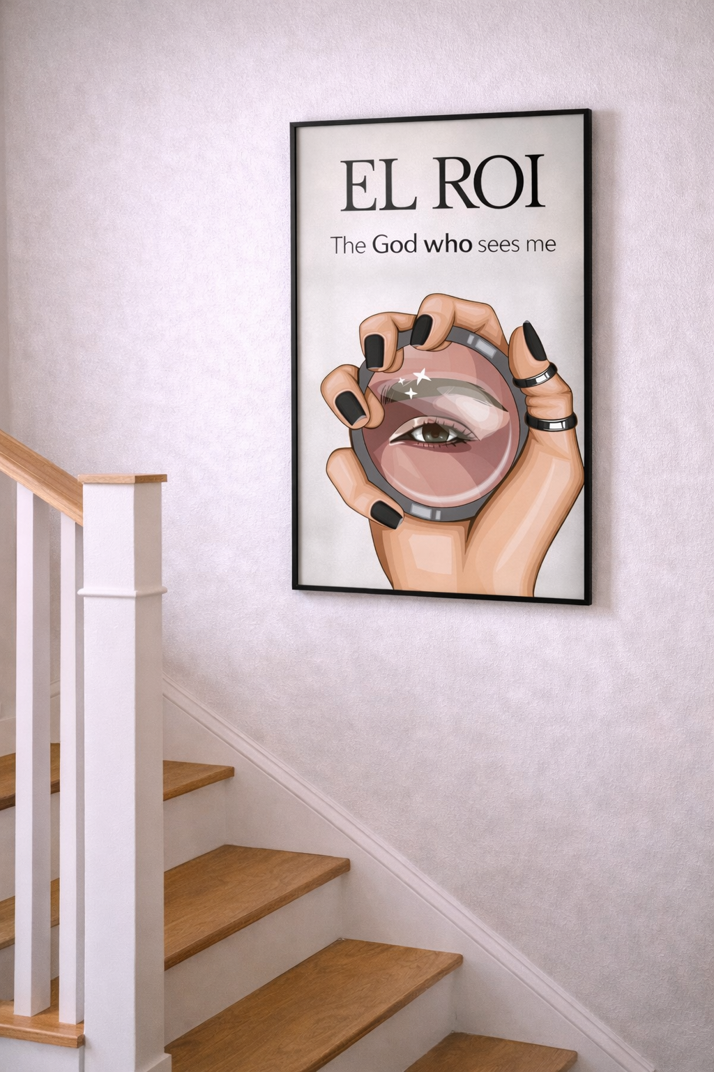EL ROI – The God Who Sees Me | Faith Art Print