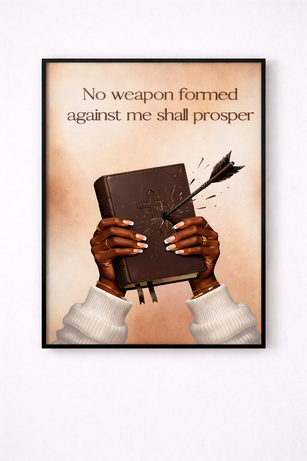 No Weapon Shall Prosper – Framed Christian Wall Art