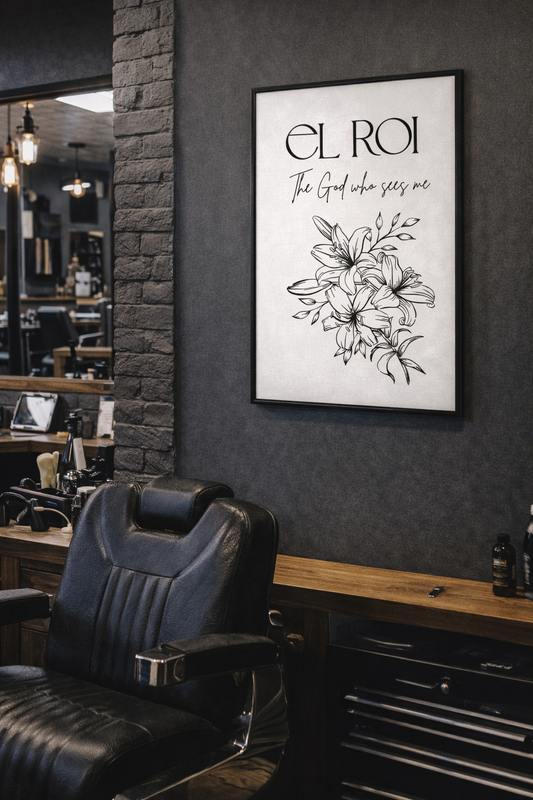EL ROI – The God Who Sees Me | Faith Wall Art Print