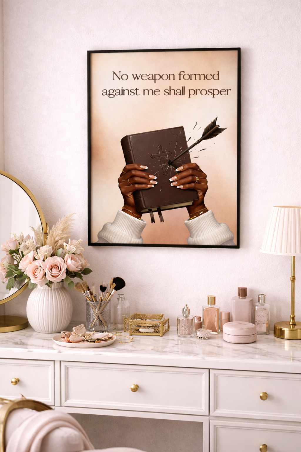 No Weapon Shall Prosper – Framed Christian Wall Art