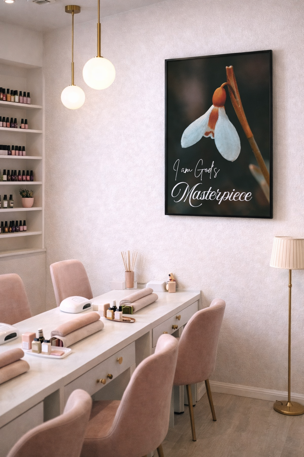 I Am God’s Masterpiece | Faith Wall Art Print