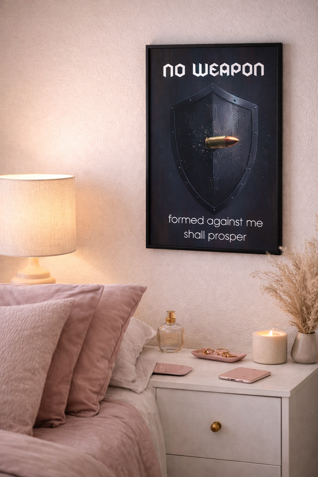 No Weapon Shall Prosper – Framed Christian Wall Art
