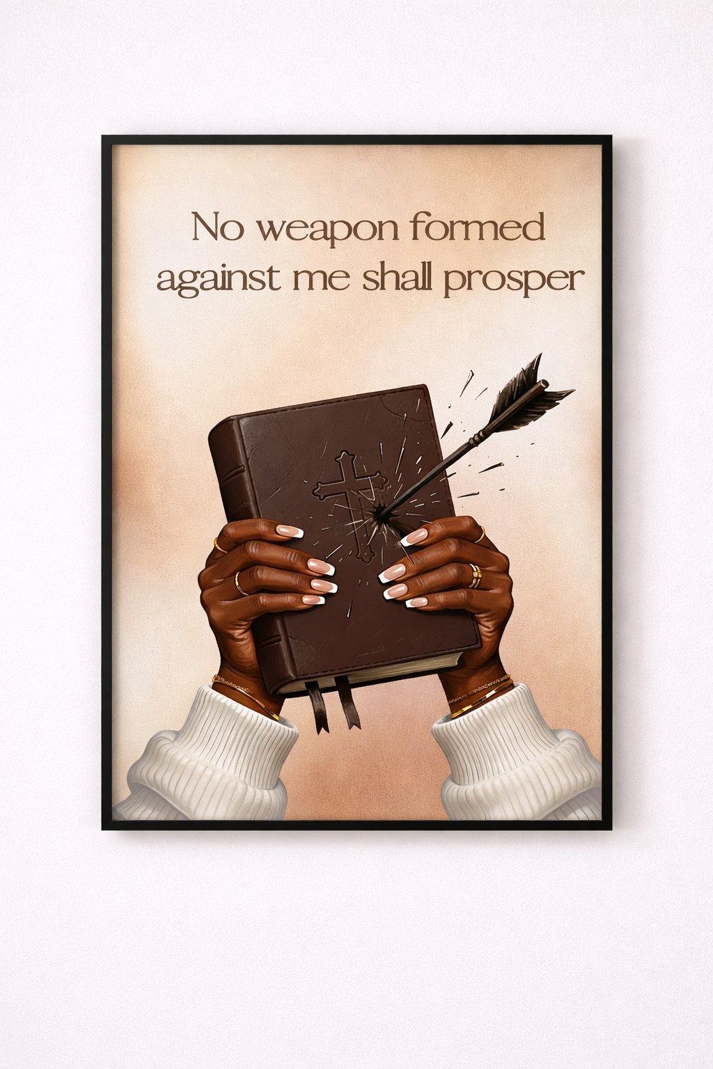 No Weapon Shall Prosper – Framed Christian Wall Art