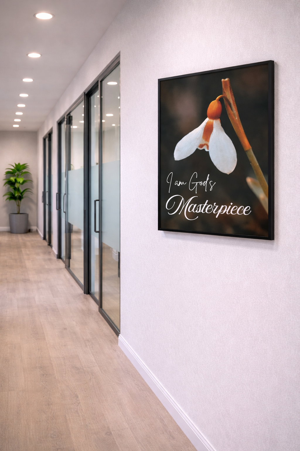 I Am God’s Masterpiece | Faith Wall Art Print