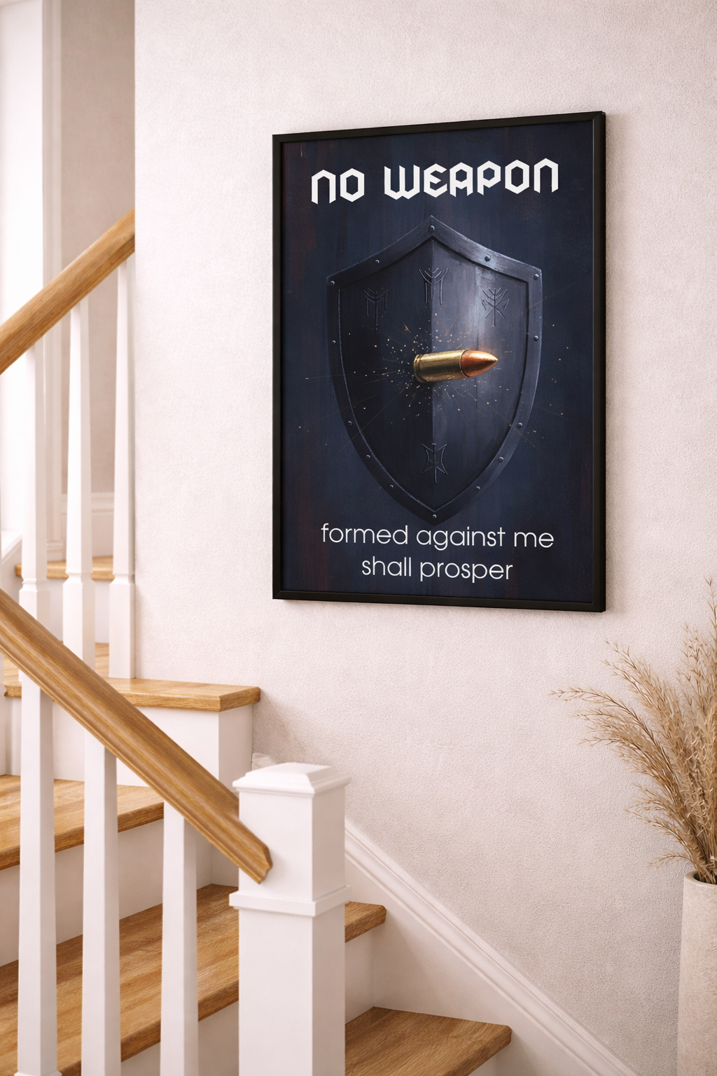 No Weapon Shall Prosper – Framed Christian Wall Art