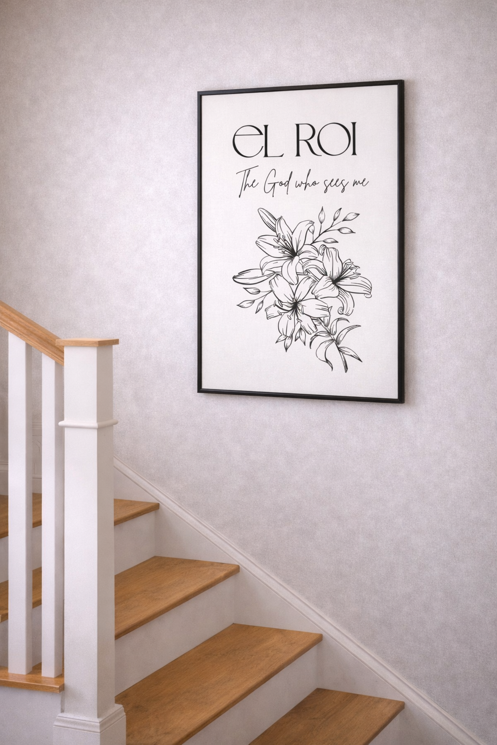 EL ROI – The God Who Sees Me | Faith Wall Art Print